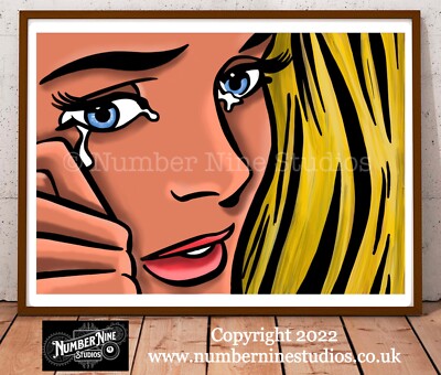 Pinup/Pop Model Blonde Edition Kunstdruck A3 signiert, limitiert 500 Drucke