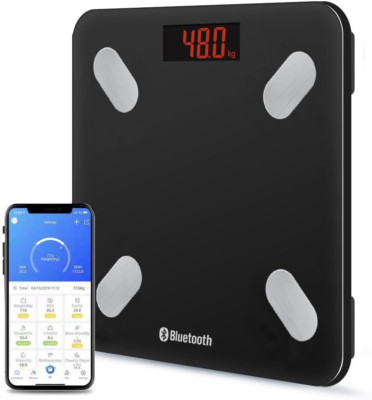 HF 19x Smarte Körperzusammensetzungswaage mit Bluetooth, BMI, Muskelmasse & Fettmonitor