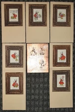 118i. RARE SIGNED SET OF BERNHARDT WALL 1905 POSTCARDS W/ ORIGINAL COPPER PLATES