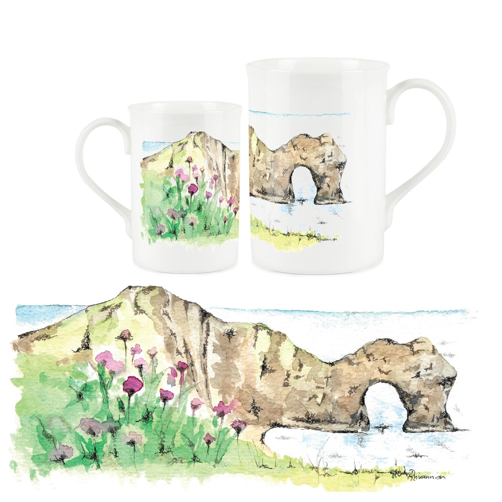 Durdle Door Mug - British Landmarks Bone China Souvenir Tea/Coffee Gift