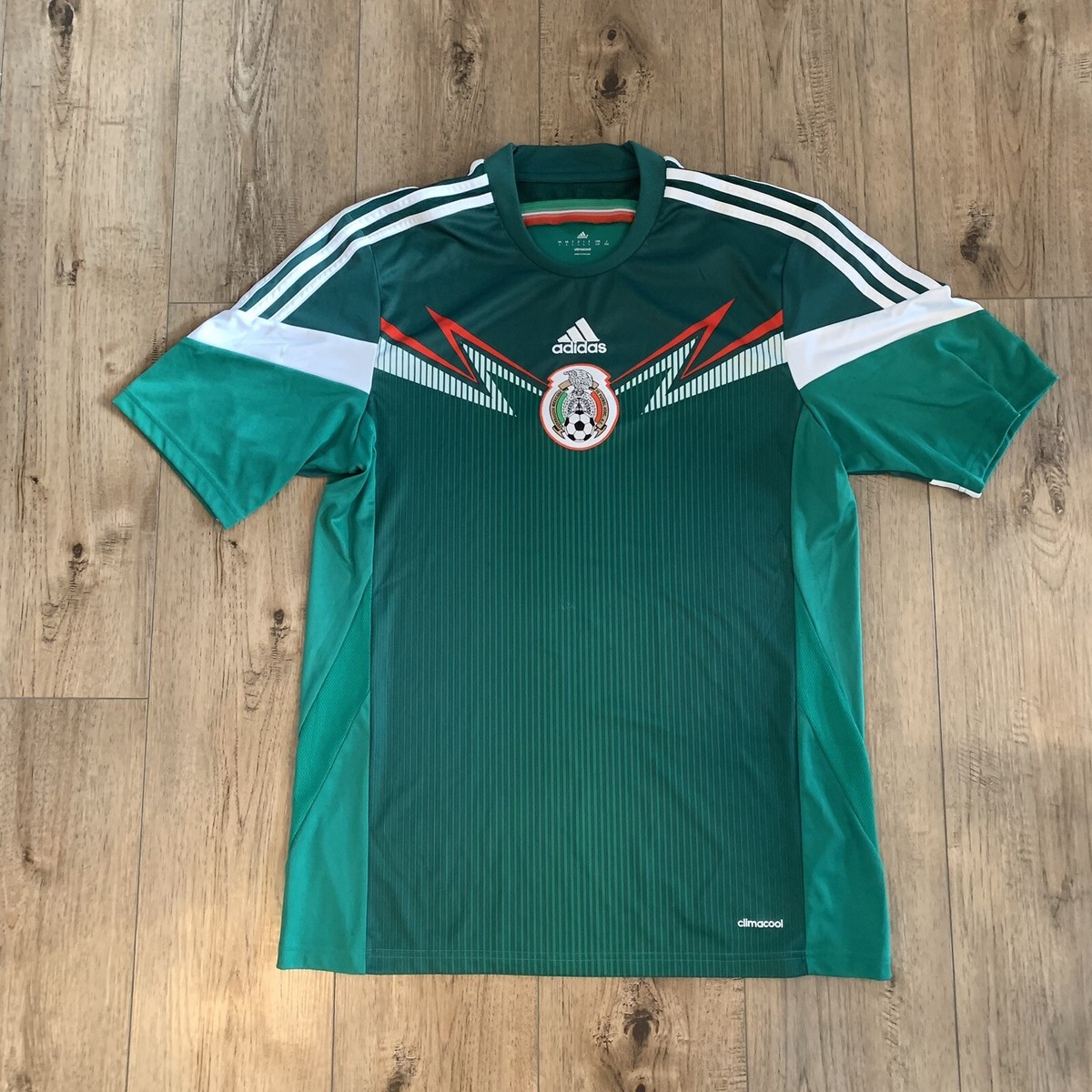 メキシコ代表　ゲームシャツ　adidas climacool ADIDAS CLIMACOOL MEXICO NATIONAL SOCCER TEAM RED ALTERNATE