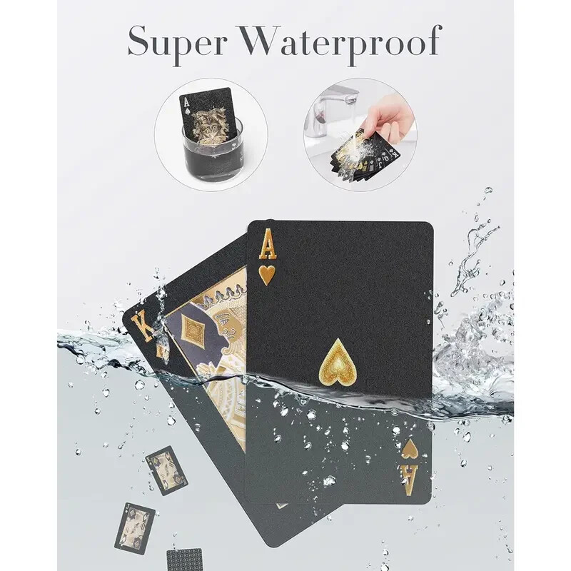 Black Buffalo - Cartes de poker 100 % plastique - 2 jeux - Cartes à jouer imperméables