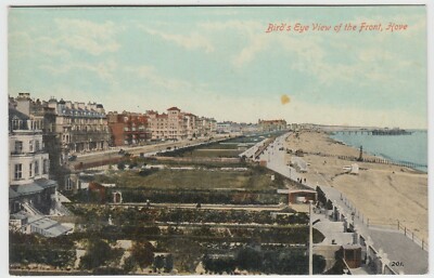 Sussex; Birds Eye View Of The Front, Hove PPC, Brighton Palace, unbenutzt, um 1910