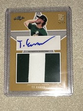 TY EVANS 2020 LEAF PERFECT GAME PATCH AUTOGRAPH #5/12 FLORIDA GATORS