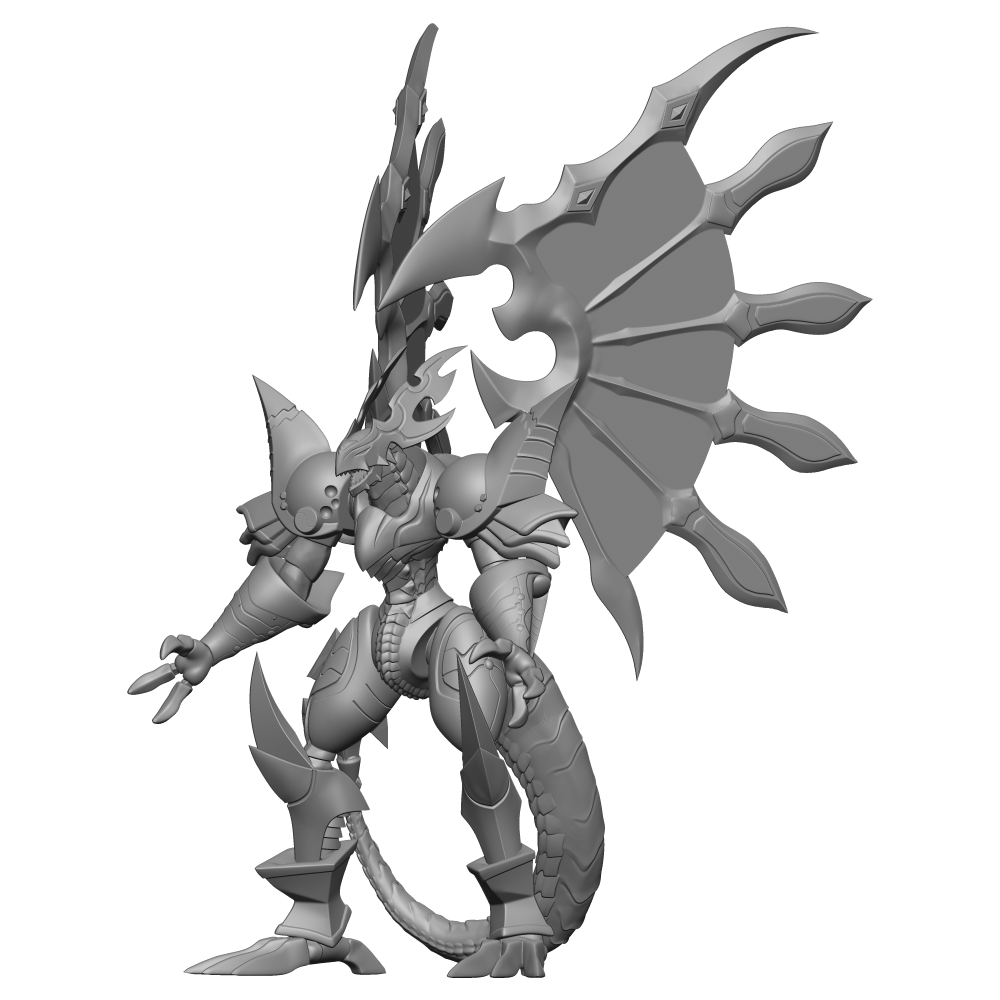 Unpainted Digimon DORUgoramon Resin GARAGE KIT FIGURES Model