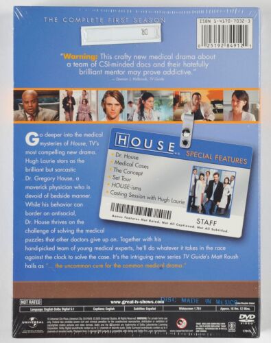 House MD TV Series DVDs Complete Seasons 1-5 NEW Sealed - Foto 2 di 6