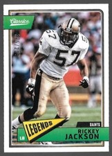 2018 Classics Red Back #155 Rickey Jackson SP/299 New Orleans Saints