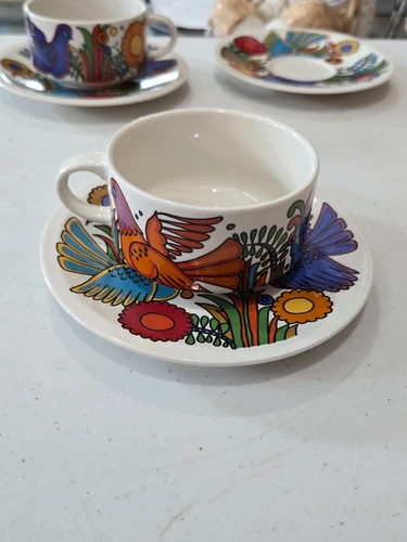 VILLEROY  & BOCH ACAPULCO  COFFEE CUP AND SAUCER NEW MARK