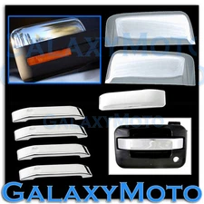 09-14 Ford F150 Chrome Half Mirror+4 Door+Tailgate Handle lever only Cover Trim