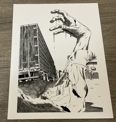 NIGHT SHIFT-Stephen King.Limited Edition PRINT   Trucks  By Chris Odgers.