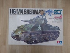 1974 TAMIYA 1/16 M4 SHERMAN RC TANK METAL CHASSIS Kit NO.RT1601 Great Condition 