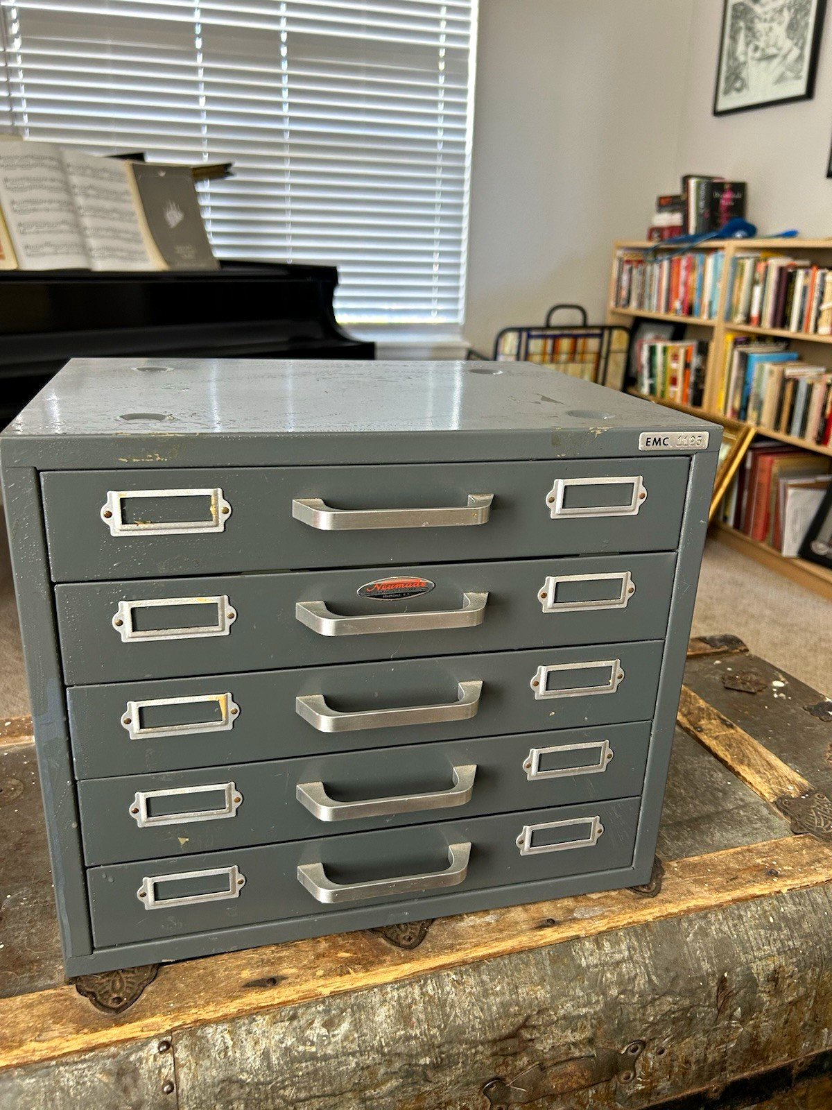 Neumade 5-Drawer Metal Cabinet Gray Vintage - COMPLETE