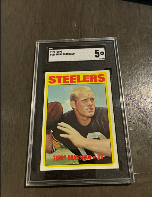 1972 Topps - Terry Bradshaw #150 SGC 5