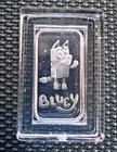 "BLUEY"  1 Gram Silver Bar - 999 Silver Bullion Bar In Capsule (Classic Bluey)