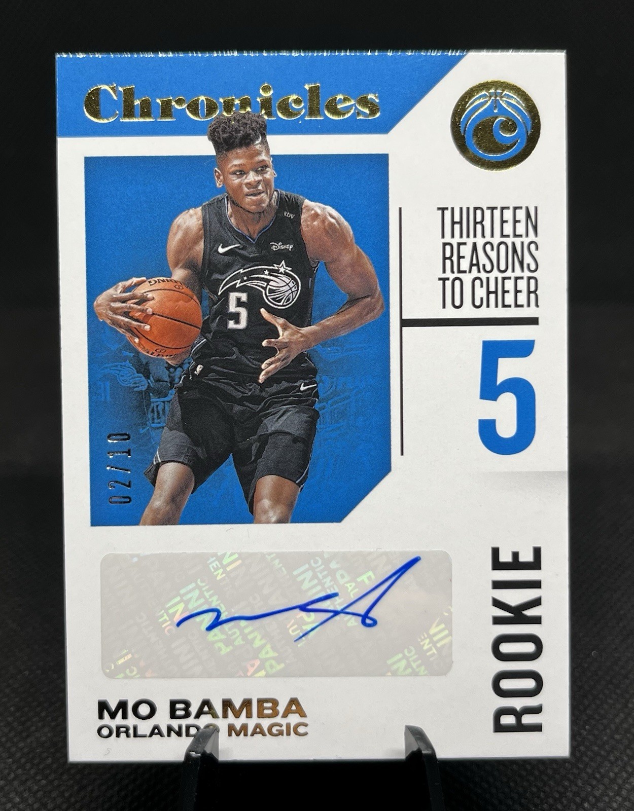2018-19 Panini Chronicles Basketball Rookie Mo Bamba Gold Auto /10 RC