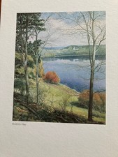 Theo Busch Aquarell Weinfelder Maar Mohnfeld Hohe Acht Dachbodenfund