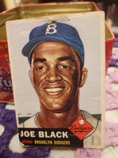 1953 Topps Joe Black #81 SP Black Bio Text Brooklyn Dodgers Vintage