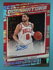 Zach LaVine 2020-21 Panini Donruss 45/49 Auto Mojo Dominators Bulls #DS-ZLV