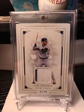 2016 Panini National Treasures - Gary Sheffield #/49 Game Used 