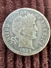 (1) Beautiful Toned Antique 1898-O Barber Dime CHOICE VG-VERY GOOD NICE TONING