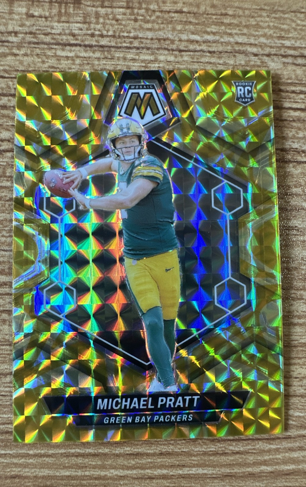 2024 Panini Mosaic - Rookies Michael Pratt #400 Reactive Yellow Mosaic Prizm...