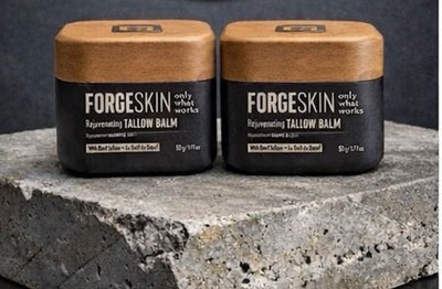 (2) Forge Skin Men's Face Cream Beef Tallow Balm New Formula FREE Same Day Ship