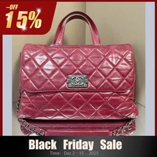 Chanel Leboy Flap Bag in Burgundy Vintage Leather ebayAG Auth