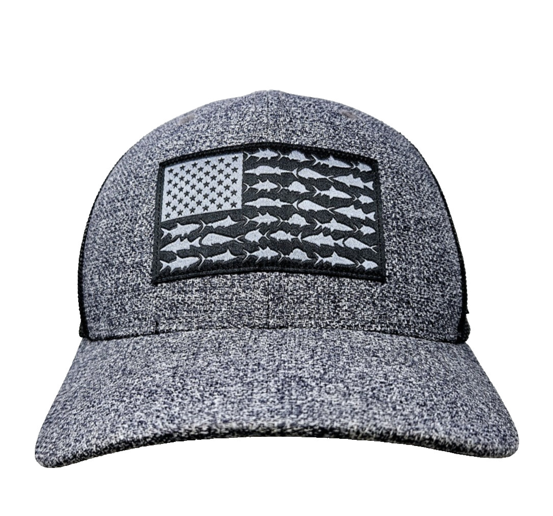 Columbia PFG Hat Cap Mens Fishing American Flag Mesh Back Breathable OSFM
