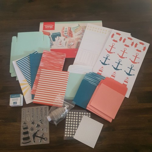 Stampin Up Paper Pumpkin You Are My Anchor April 2018 Nautical Card Making Kit