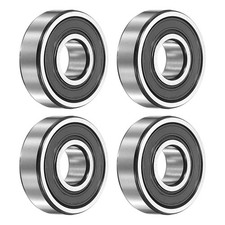 Image of 4Pcs 6000-2RS Deep Groove Ball Bearing, 10x26x8 mm Double Rubber Seal Bearing