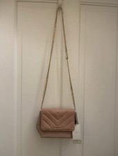 Lipsy London Pink Cross Body Bag with Gold Chain  BNWT