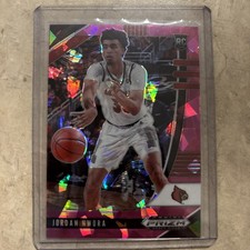 2020 Panini Prizm Draft Picks Jordan Nwora 78 Pink Ice Louisville Cardinals