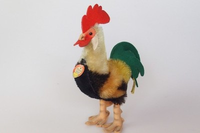 vintage Steiff Hahn  - Höhe ca.  17cm