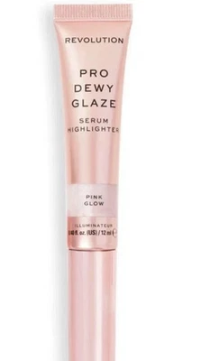 Revolution Pro Dewy Glaze Highlighter Pink Glow 12ml - Radiant Liquid Glow
