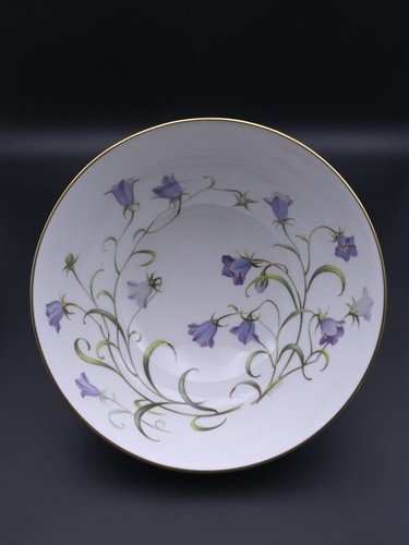 Spode Campanula Footed Round Bowl Signed by D. Emery-First Quality - Picture 4 of 6