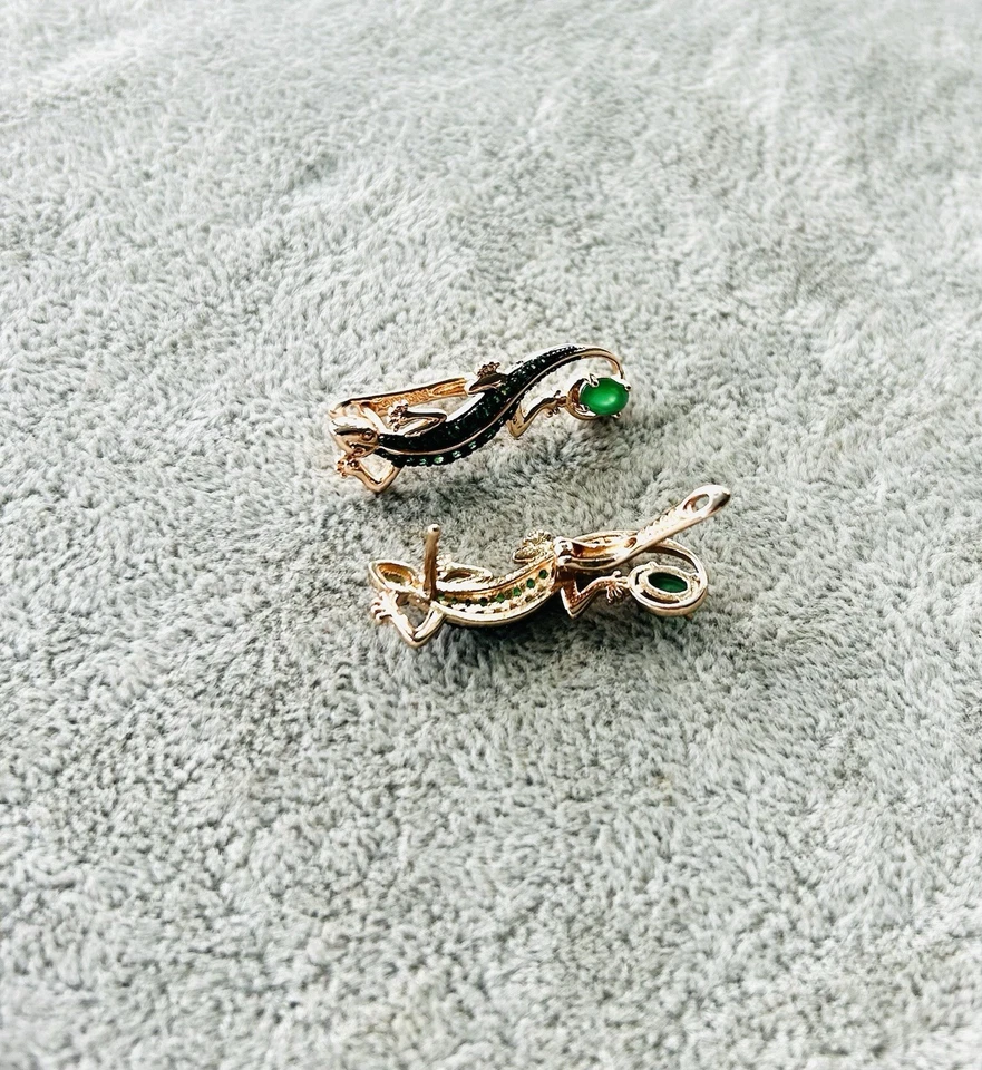 Pendientes Oro Rosa 585 Foto 3 de 4