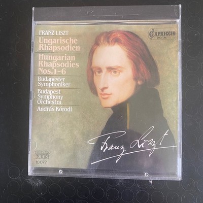 Franz Liszt   Hungarian Rhapsodies 1-6 CD 1986 Classical Capriccio Digital