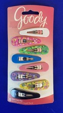 Goody Floral Snap Hair Clips Pack of 8 New Old Stock 2015