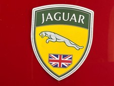 Jaguar Leaper Fender Badge Scuderia Inspired 11mm X 82mm Jaguar Leaper Fender Badge Scuderia Inspired 11mm X 82mm