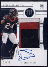 2022 National Treasures #197 Derek Stingley Jr. Rookie Patch RC Auto /99