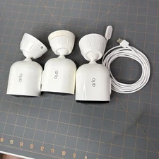 Lot of 3 Netgear Arlo Pro 4 VMC4041P Add-On Wireless Camera w/o Battery - White