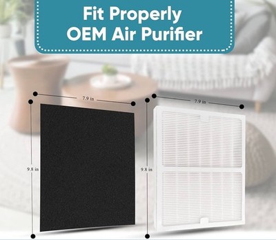 2 Pack Filter for KOIOS AC-219 AP-100 AP-150 KAC-40 Air Purifier