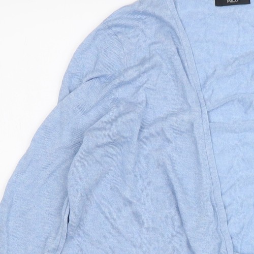 Blaue Damenstrickjacke von M&Co, Größe 12, Baumwollmischung - Bild 9 von 12