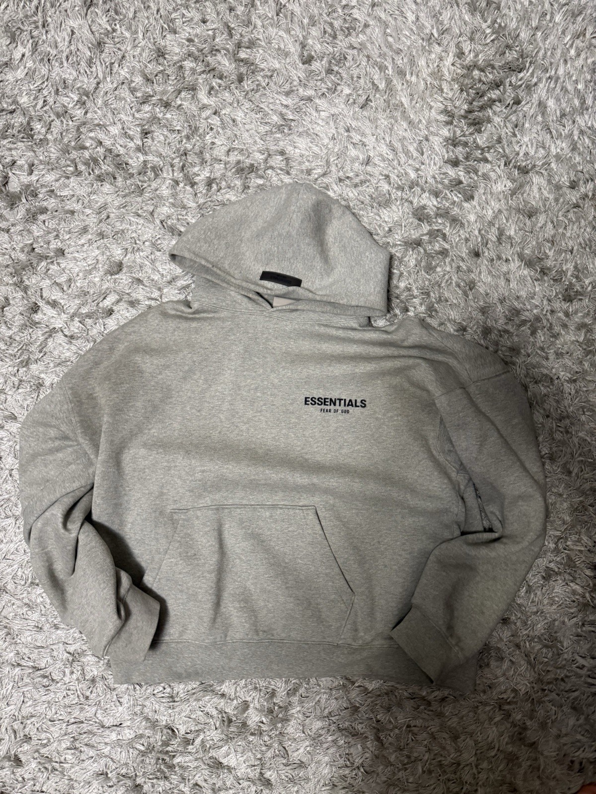 Fear of God Essentials Men's Dark Oatmeal Hooded Tracksuit Set Hoodie Pants thumbnail 2