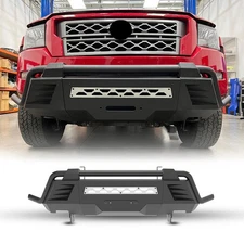 Mid-width Front Bumper For 2022-2024 Nissan Frontier w/ Winch Plate Heavy Duty