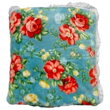 The Pioneer Woman Vintage Floral Velvet Plush Throw Blanket Microfleece Classic