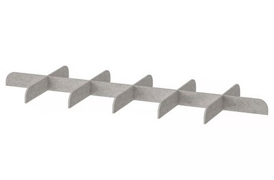 IKEA KOMPLEMENT Trennwand für Auszugstablett, hellgrau, Pax Kleiderschrank, verschiedene Größen