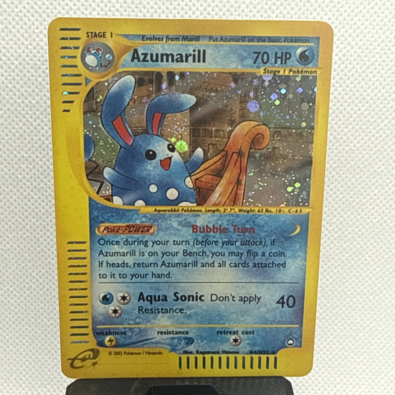 Azumarill H04/H32 Aquapolis Holo Clean