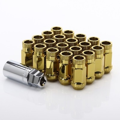 Japan Racing Forged Steel Radmuttern JN1 12x1,25 Gold (20er Set inkl. Schlüssel)