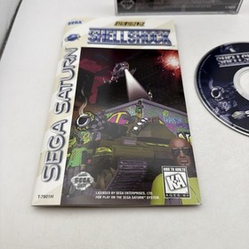 Shellshock (Sega Saturn, 1995) CIB REF CARD WORKING CLEAN DISC